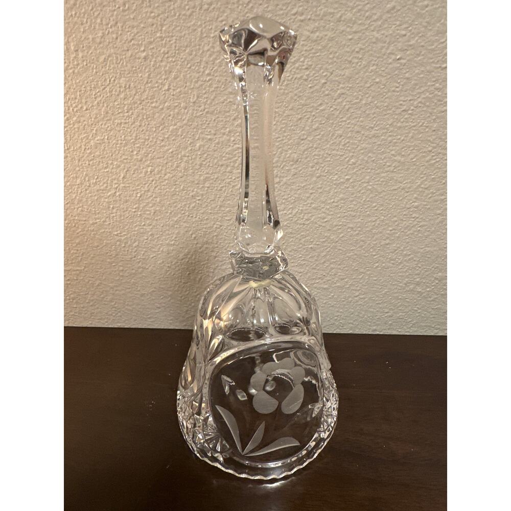 The European Collection 8” Crystal Bell 24% Lead Crystal Made in West Germany